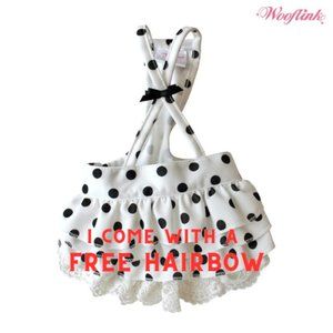 Polka Polka Dog Skirt by Wooflink SIZE 4
